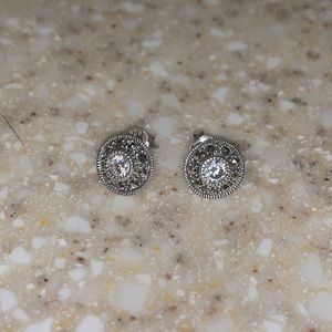 Judith Jack Pavé Stud Earrings